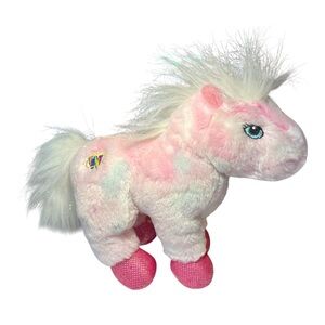 Webkinz Pink Pony Sparkle Horse Plush Stuffed Animal Toy Ganz HM117 No Code